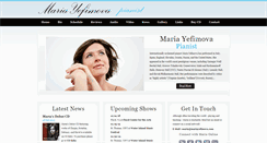 Desktop Screenshot of mariayefimova.com