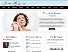 Tablet Screenshot of mariayefimova.com